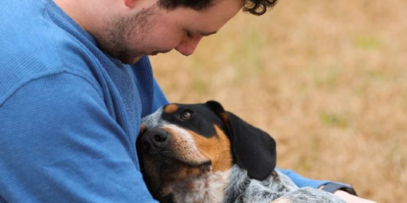 Un chien de refuge aperçoit une fille en pleine crise d’angoisse et se précipite pour l’aider