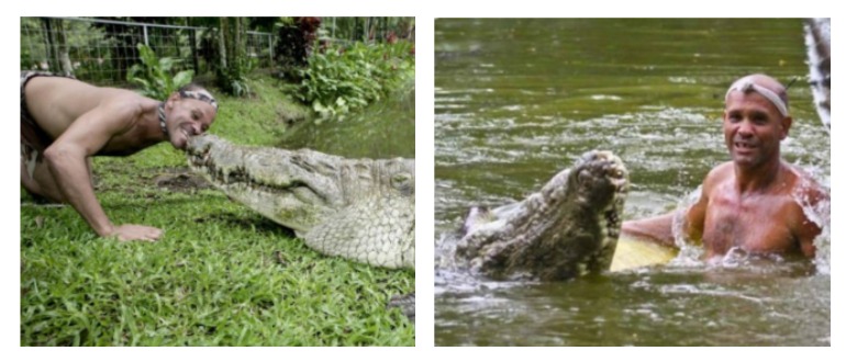 L’homme est ami avec le crocodile depuis 22 ans